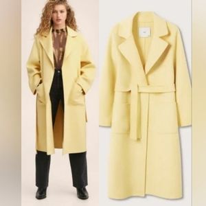 NWT MANGO Belt Handmade Coat In Size XS
